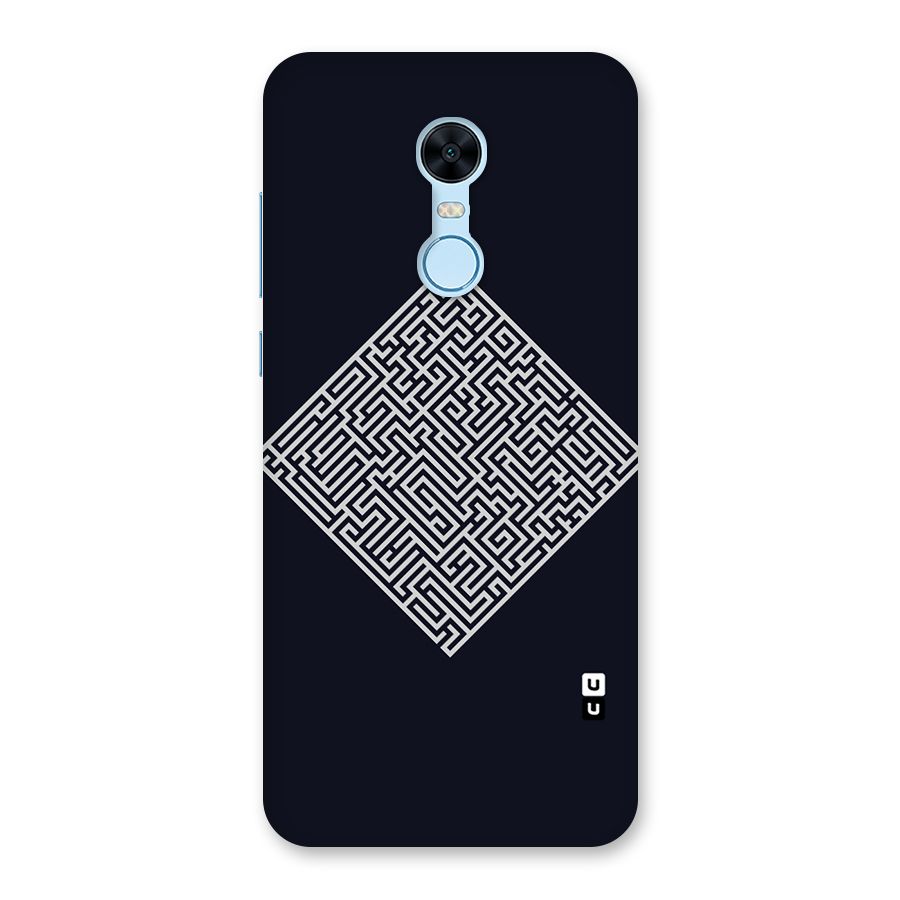 Minimal Maze Pattern Back Case for Redmi Note 5