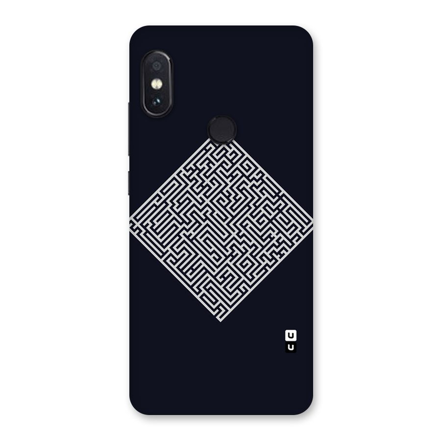Minimal Maze Pattern Back Case for Redmi Note 5 Pro