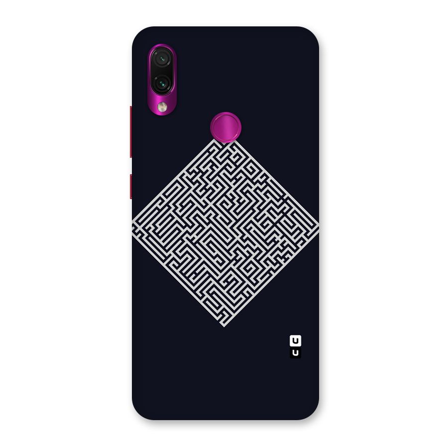 Minimal Maze Pattern Back Case for Redmi Note 7 Pro