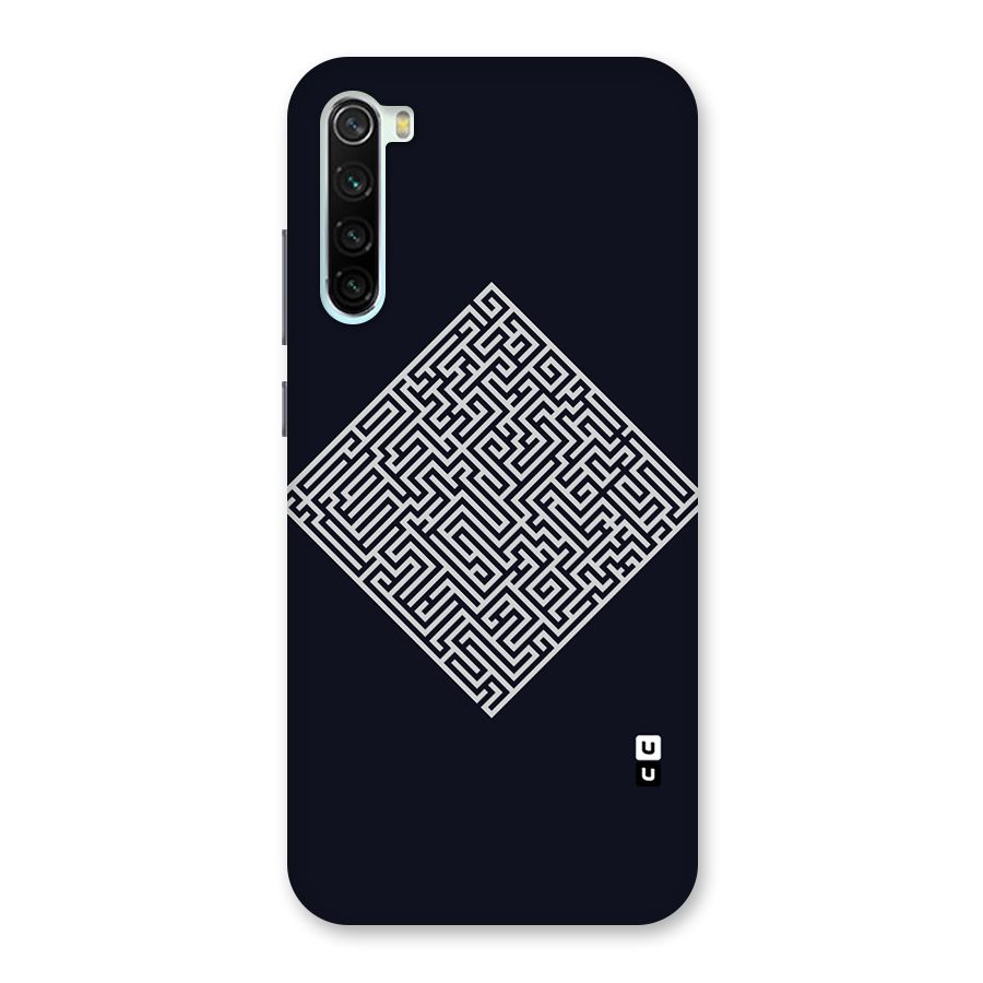 Minimal Maze Pattern Back Case for Redmi Note 8