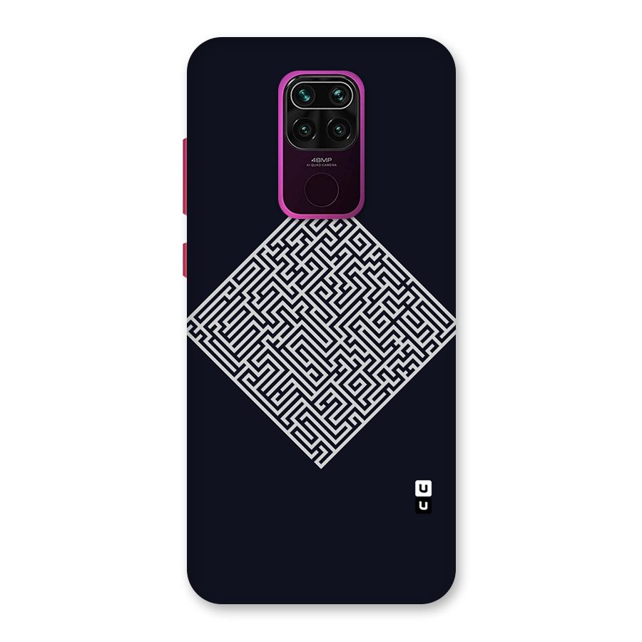 Minimal Maze Pattern Back Case for Redmi Note 9