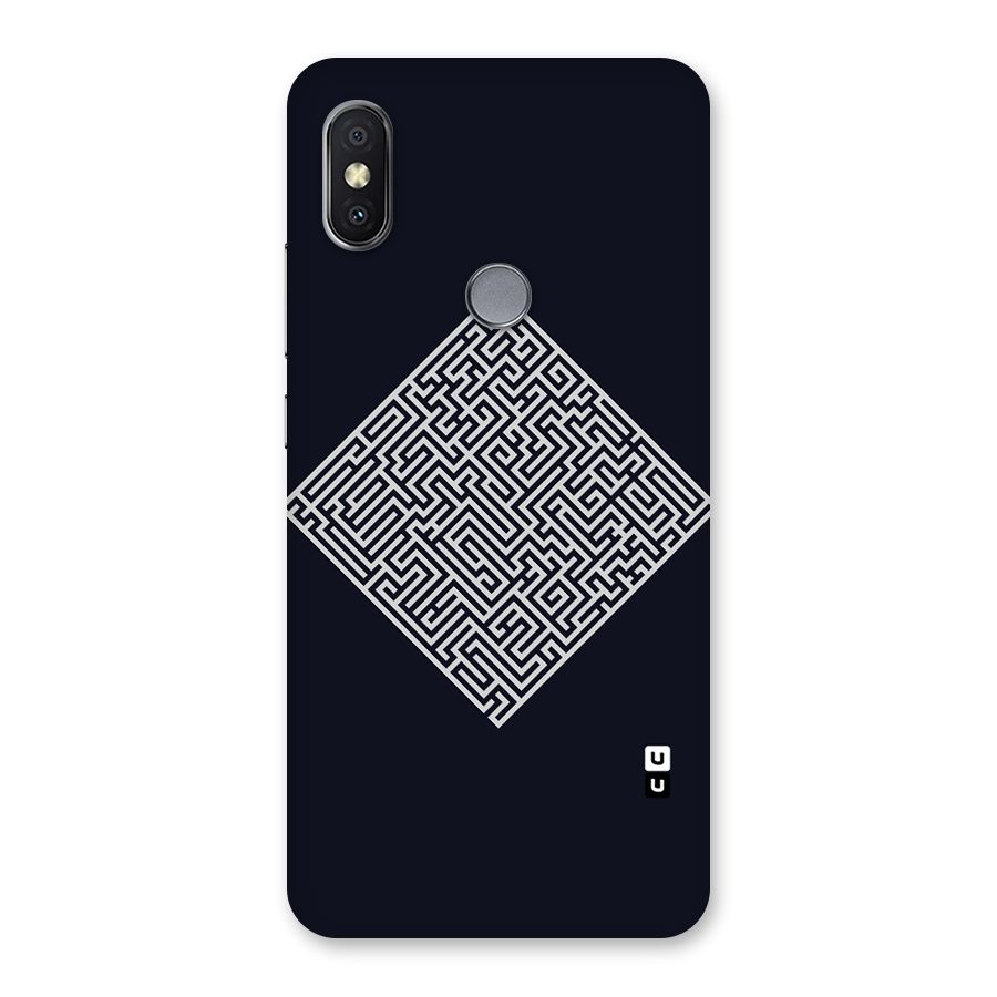 Minimal Maze Pattern Back Case for Redmi Y2