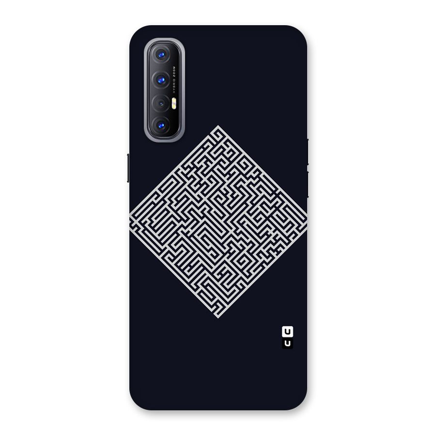 Minimal Maze Pattern Back Case for Reno3 Pro