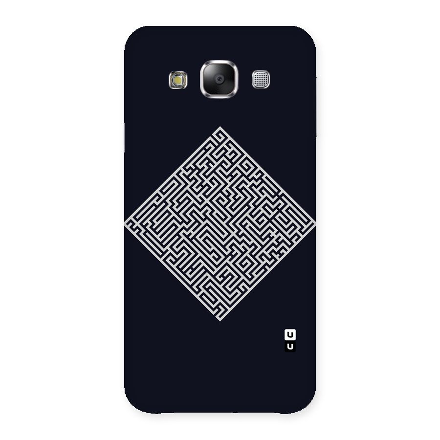 Minimal Maze Pattern Back Case for Samsung Galaxy E5