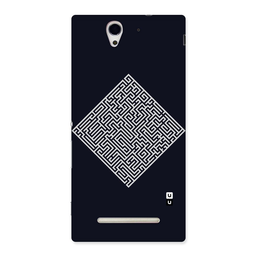 Minimal Maze Pattern Back Case for Sony Xperia C3