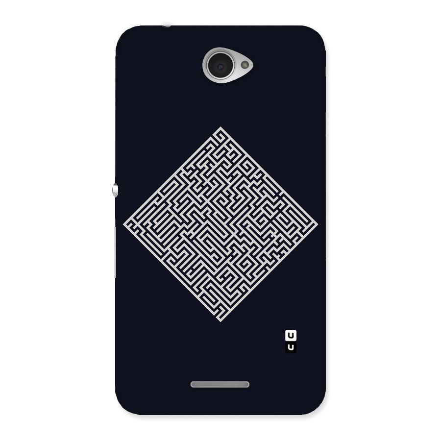 Minimal Maze Pattern Back Case for Sony Xperia E4