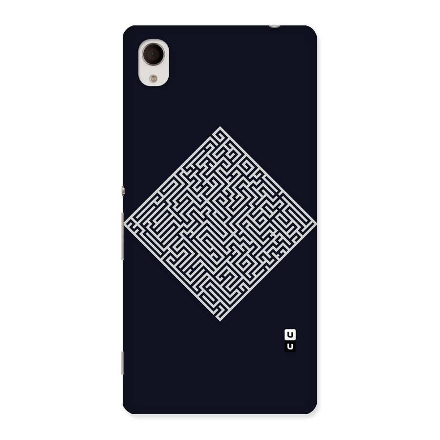 Minimal Maze Pattern Back Case for Sony Xperia M4