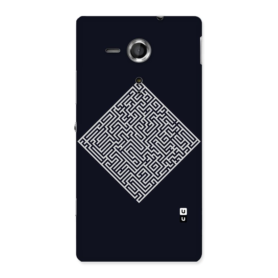 Minimal Maze Pattern Back Case for Sony Xperia SP