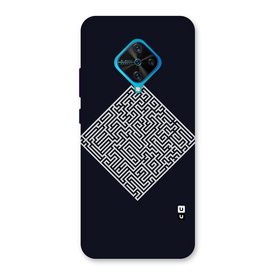 Minimal Maze Pattern Back Case for Vivo S1 Pro