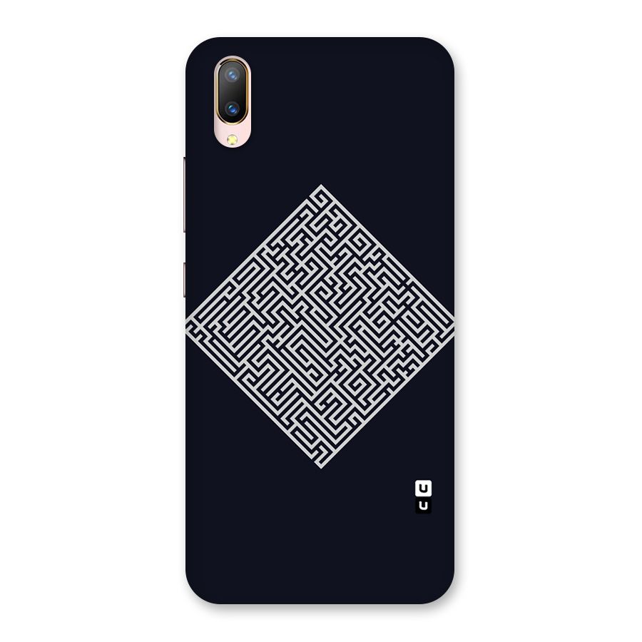 Minimal Maze Pattern Back Case for Vivo V11 Pro