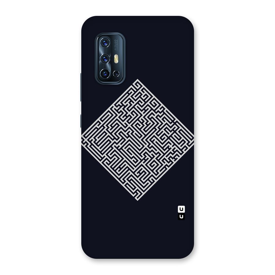 Minimal Maze Pattern Back Case for Vivo V17
