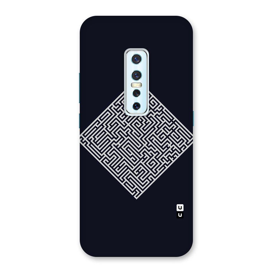 Minimal Maze Pattern Back Case for Vivo V17 Pro