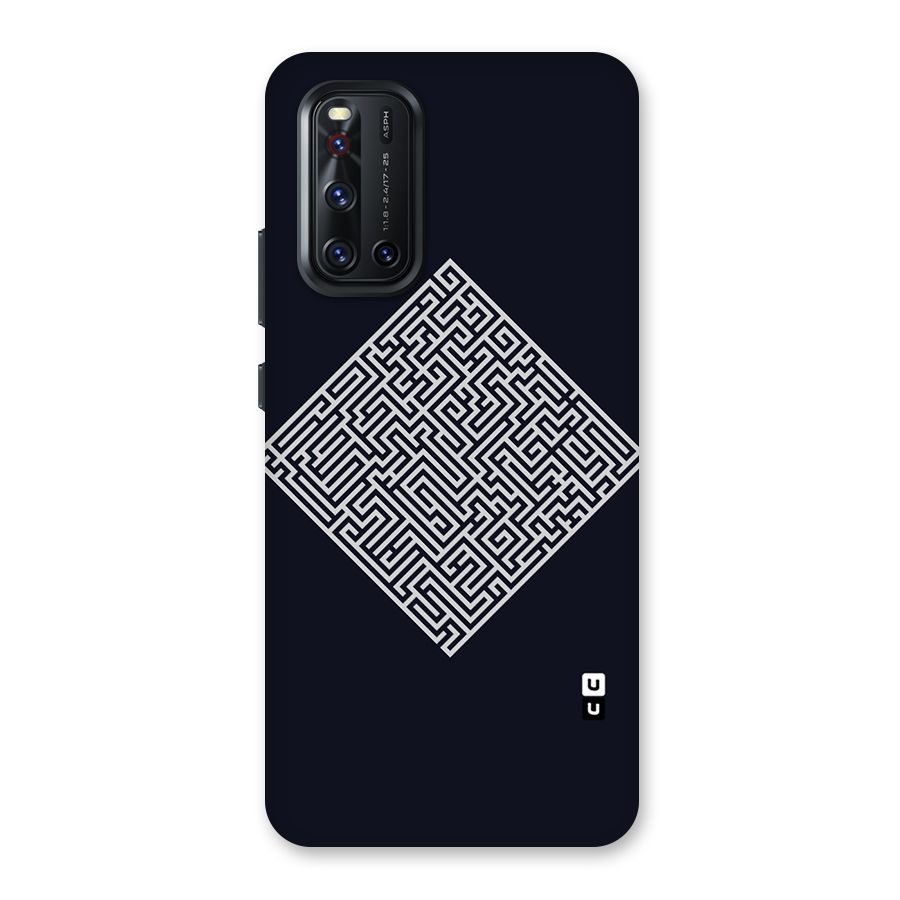 Minimal Maze Pattern Back Case for Vivo V19