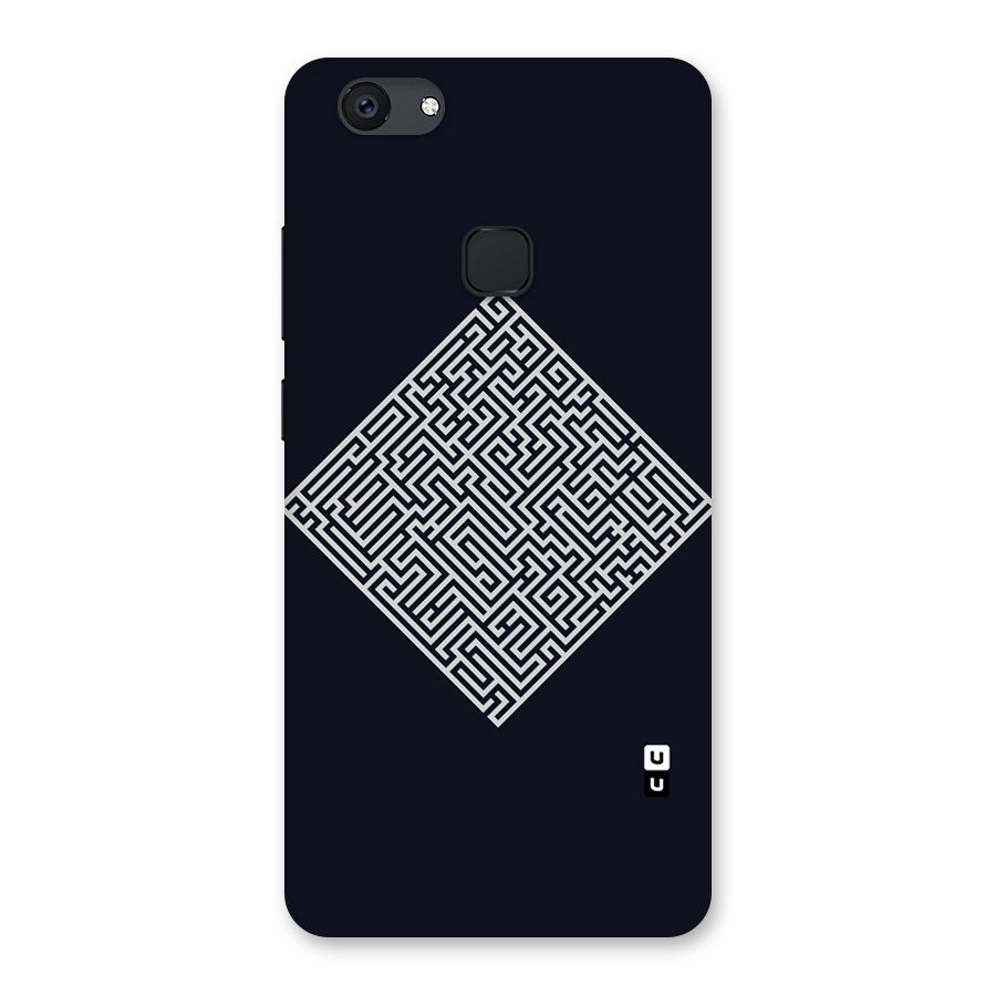 Minimal Maze Pattern Back Case for Vivo V7 Plus