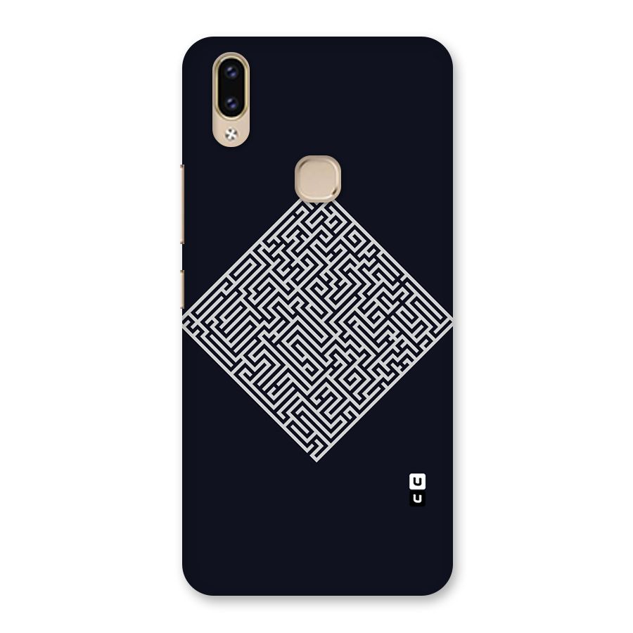 Minimal Maze Pattern Back Case for Vivo V9 Youth