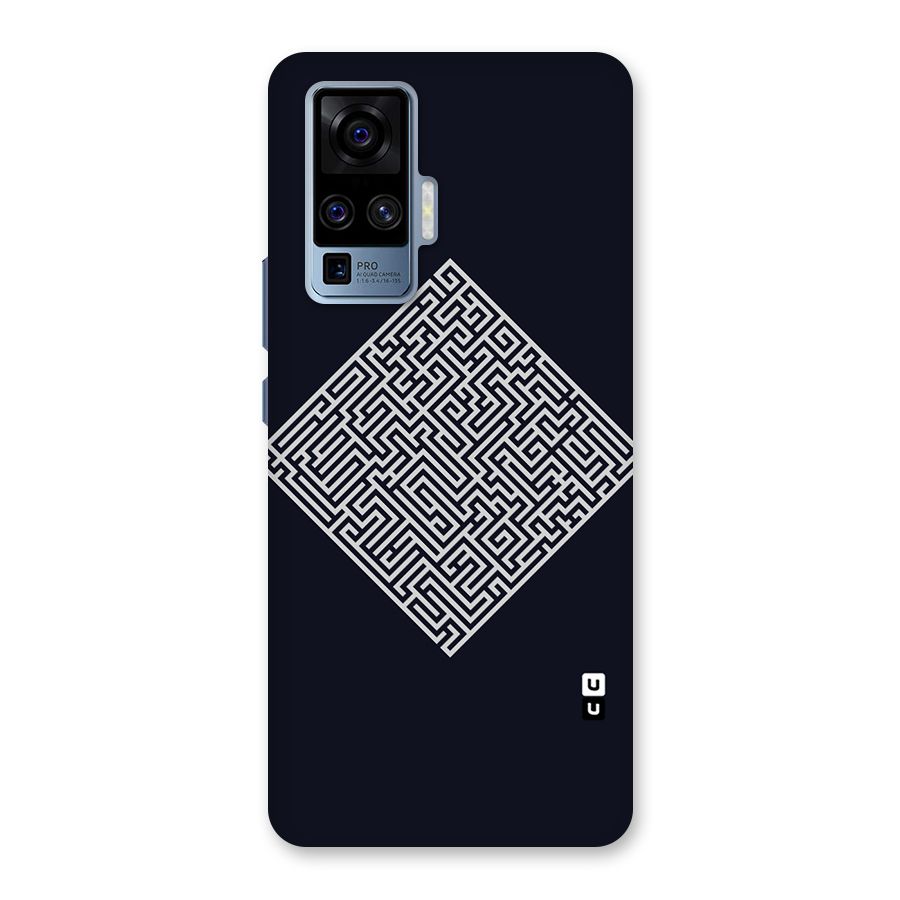 Minimal Maze Pattern Back Case for Vivo X50 Pro