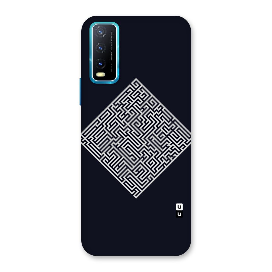 Minimal Maze Pattern Back Case for Vivo Y20