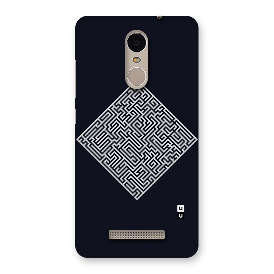 Minimal Maze Pattern Back Case for Xiaomi Redmi Note 3