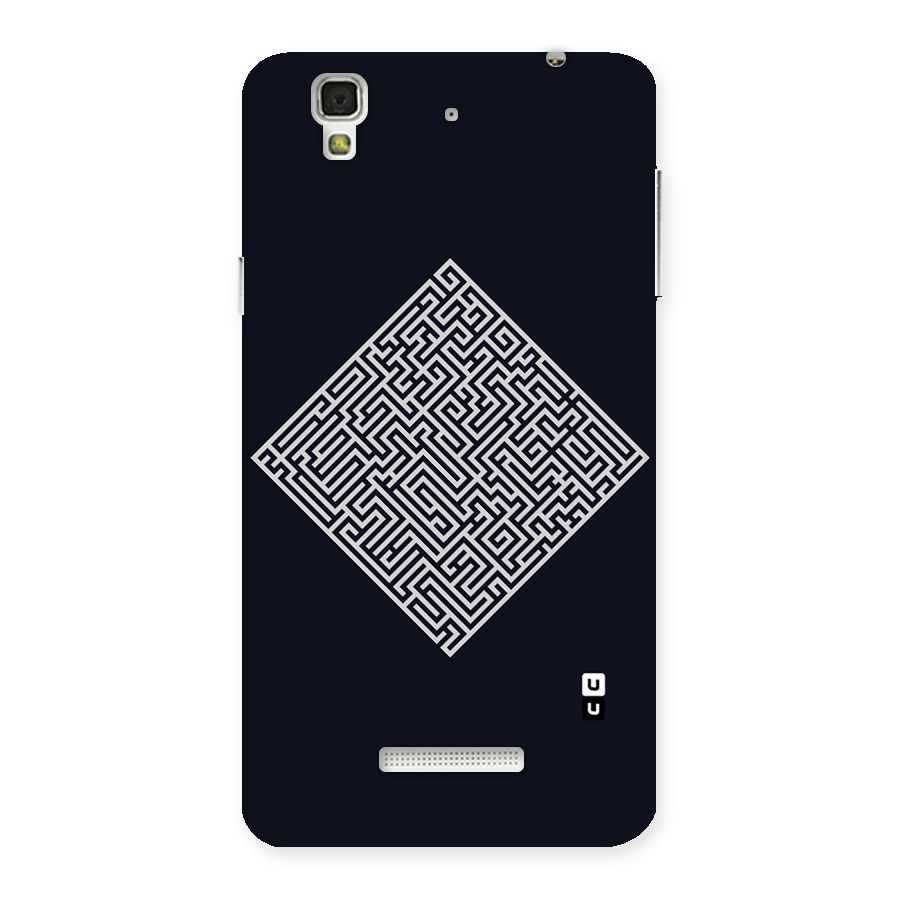 Minimal Maze Pattern Back Case for YU Yureka Plus