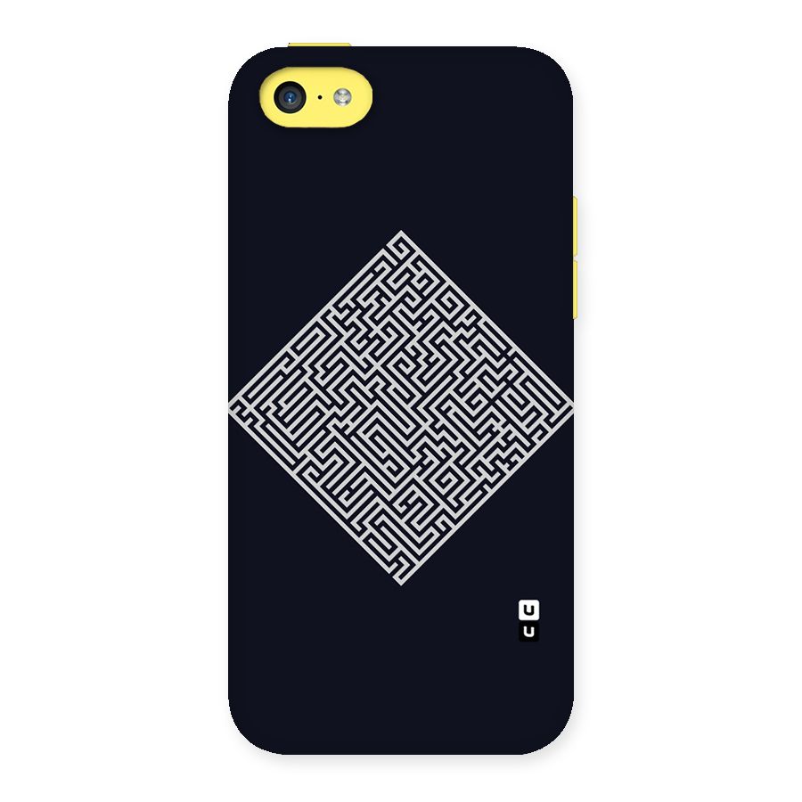 Minimal Maze Pattern Back Case for iPhone 5C