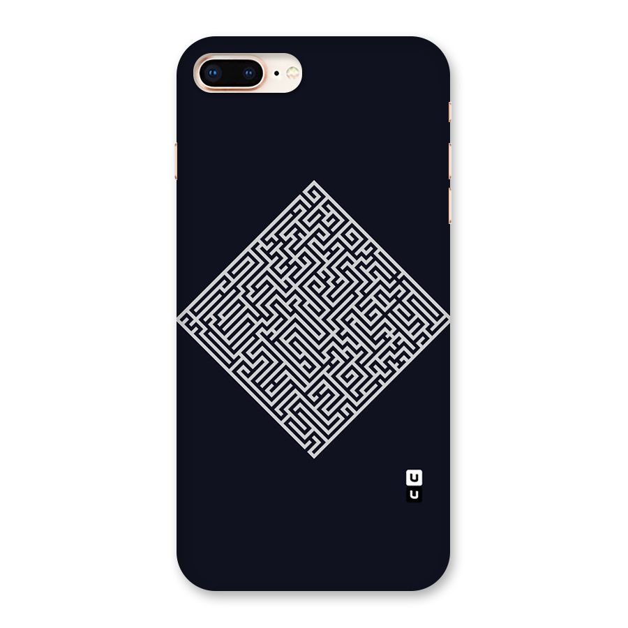Minimal Maze Pattern Back Case for iPhone 8 Plus