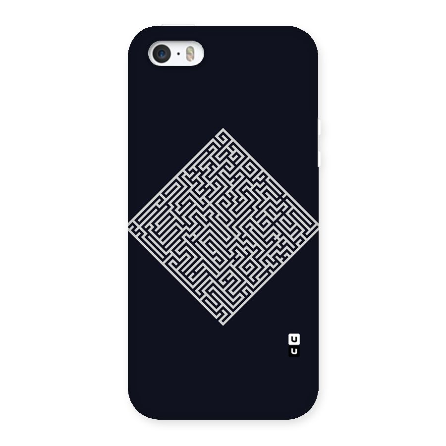 Minimal Maze Pattern Back Case for iPhone SE