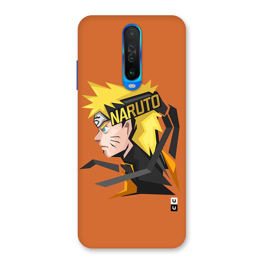 Minimal Naruto Artwork Back Case for Poco X2