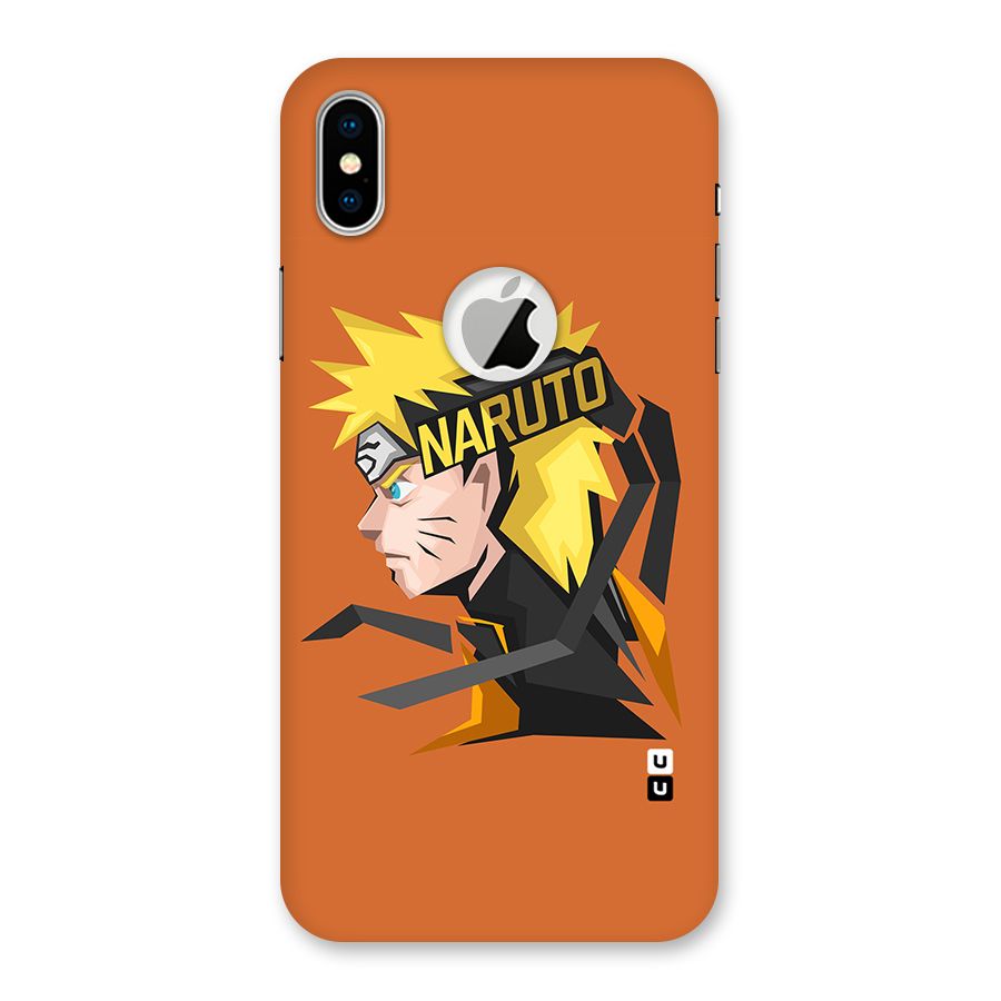 Minimal Naruto Artwork Back Case for iPhone XS Logo Cut