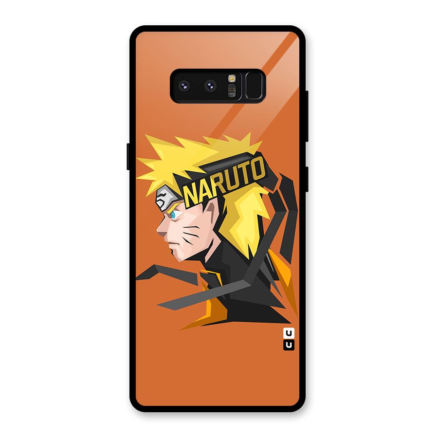 Minimal Naruto Artwork Glass Back Case for Galaxy Note 8