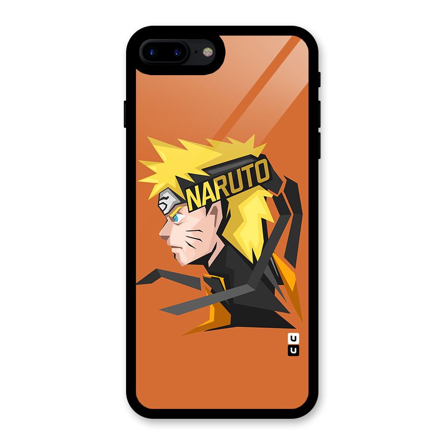 Minimal Naruto Artwork Glass Back Case for iPhone 8 Plus