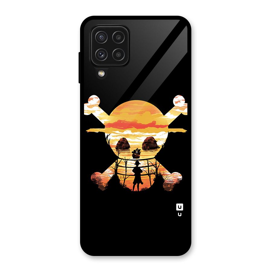 Minimal One Piece Glass Back Case for Galaxy A22 4G