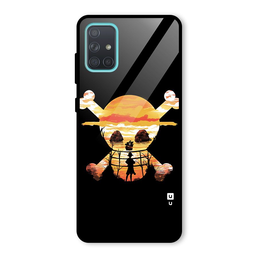 Minimal One Piece Glass Back Case for Galaxy A71