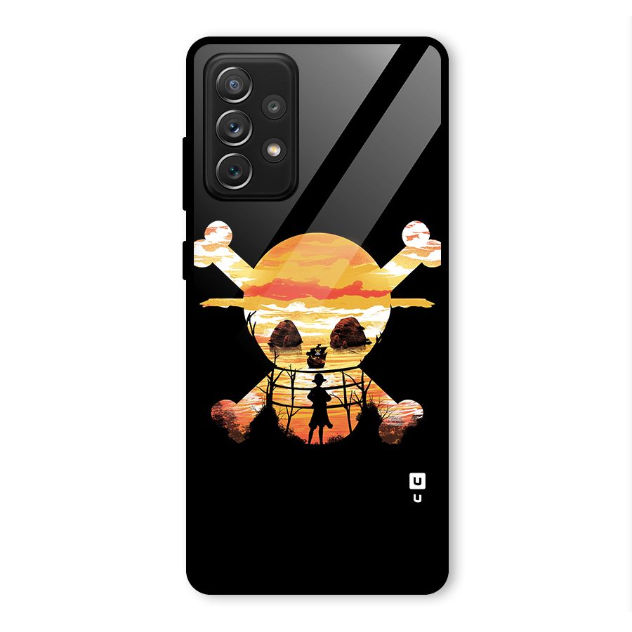 Minimal One Piece Glass Back Case for Galaxy A72