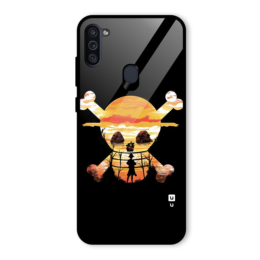 Minimal One Piece Glass Back Case for Galaxy M11