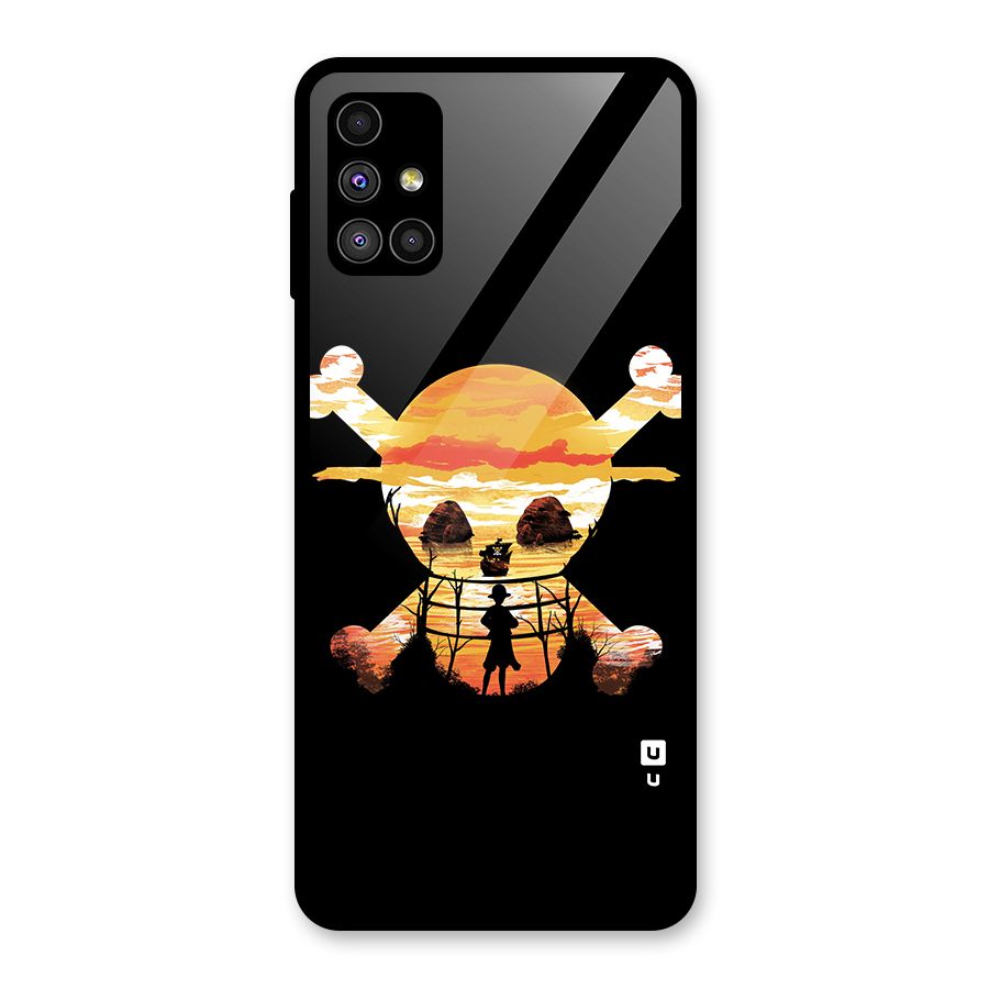 Minimal One Piece Glass Back Case for Galaxy M51