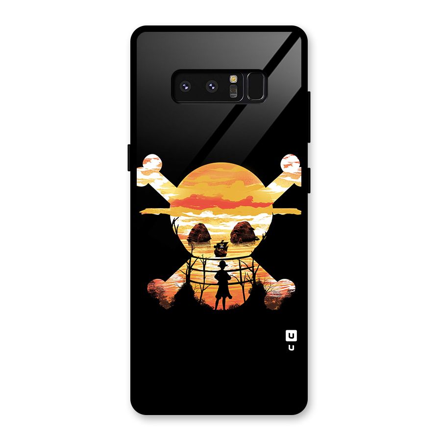 Minimal One Piece Glass Back Case for Galaxy Note 8