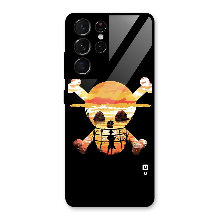 Minimal One Piece Glass Back Case for Galaxy S21 Ultra 5G