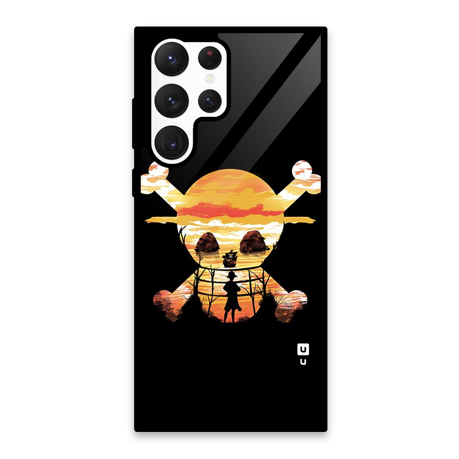 Minimal One Piece Glass Back Case for Galaxy S22 Ultra 5G