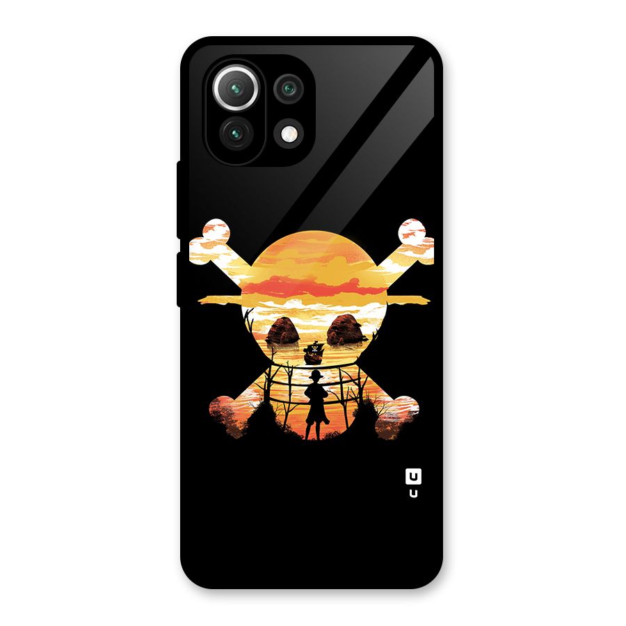 Minimal One Piece Glass Back Case for Mi 11 Lite