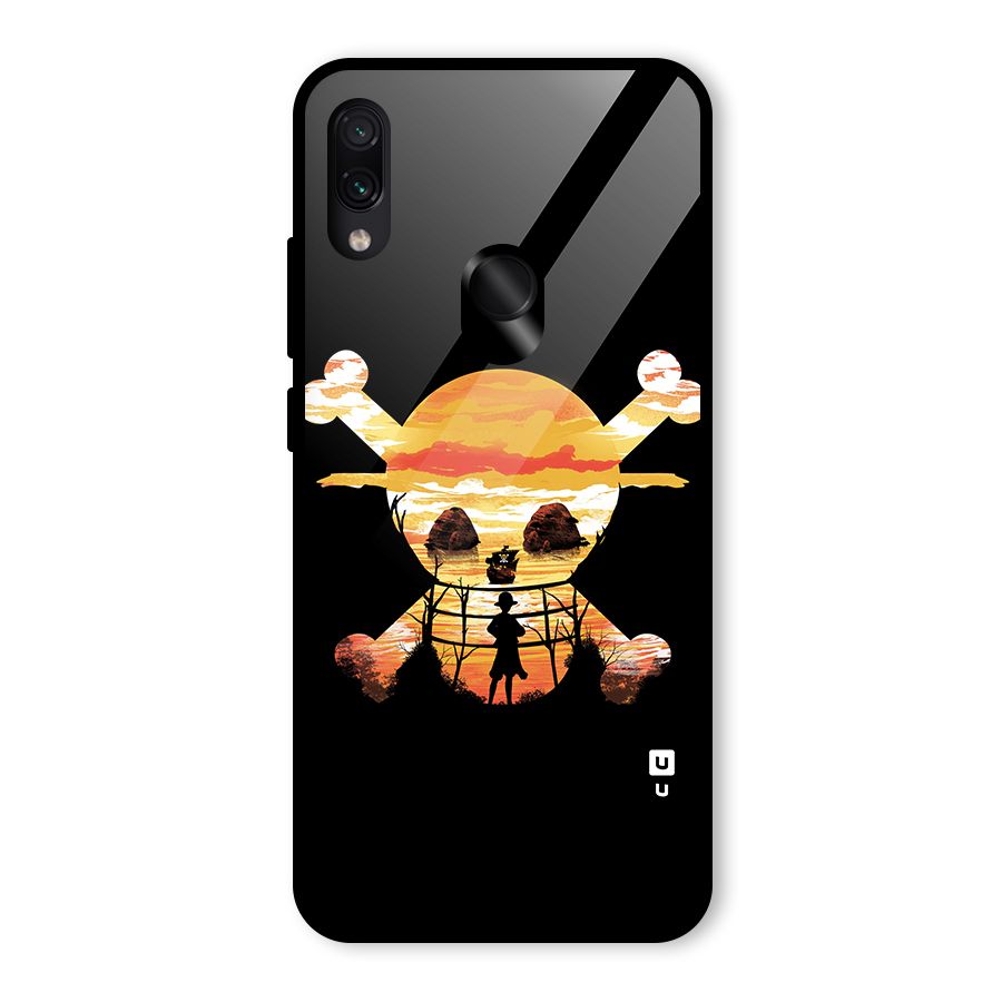 Minimal One Piece Glass Back Case for Redmi Note 7S