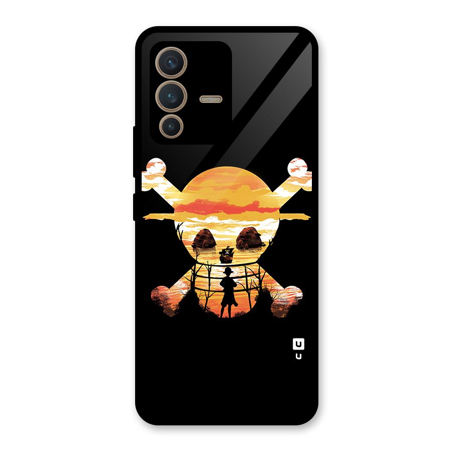 Minimal One Piece Glass Back Case for Vivo V23 5G