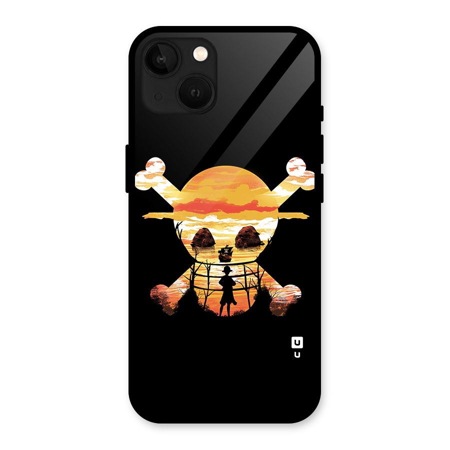 Minimal One Piece Glass Back Case for iPhone 13