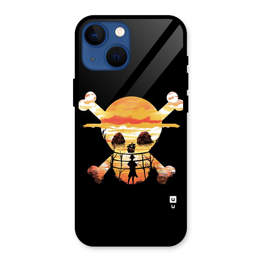 Minimal One Piece Glass Back Case for iPhone 13 Mini