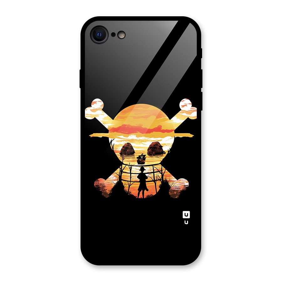Minimal One Piece Glass Back Case for iPhone 7