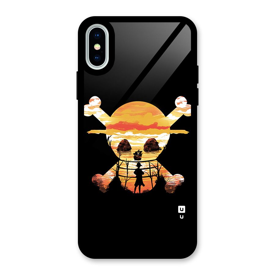 Minimal One Piece Glass Back Case for iPhone X