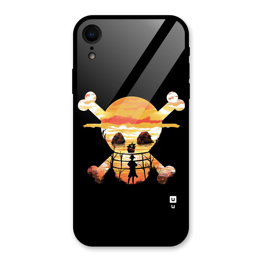 Minimal One Piece Glass Back Case for iPhone XR