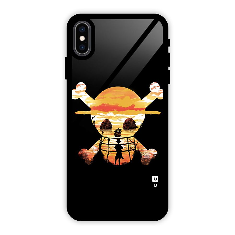 Minimal One Piece Glass Back Case for iPhone XS Max