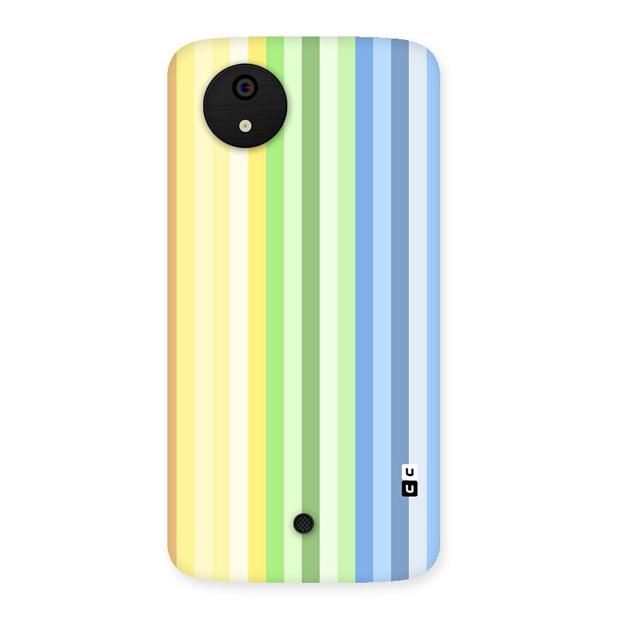Minimal Pastel Shades Stripes Back Case for Canvas A1  AQ4501