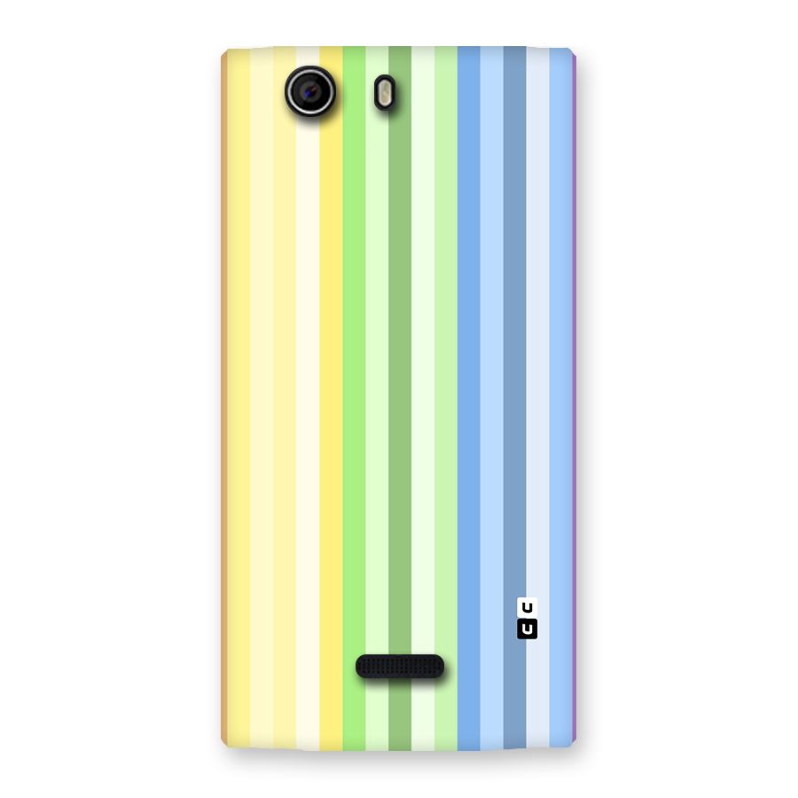 Minimal Pastel Shades Stripes Back Case for Canvas Nitro 2 E311