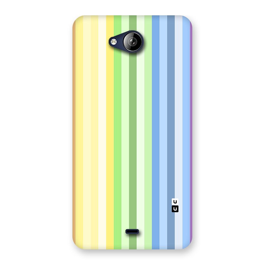 Minimal Pastel Shades Stripes Back Case for Canvas Play Q355